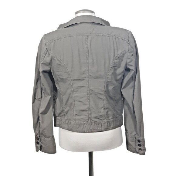 Eddie Bauer Ripstop Utility Jacket Womens S Olive Green Khaki Safari Outdoor - Picture 3 of 6